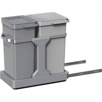 EKO-Europe EKO Кош за вграждане и за разделно събиране DECO DUO- 20л + 15л - сив (EKO 993235 - Grey)