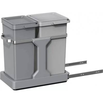 EKO-Europe EKO Кош за вграждане и за разделно събиране DECO DUO- 20л + 15л - сив (EKO 993235 - Grey)