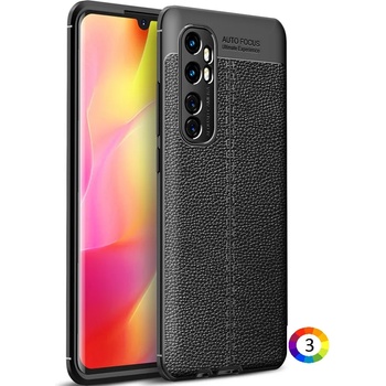 Xiaomi Mi Note 10 Lite Удароустойчив Litchi Skin Калъф и Протектор