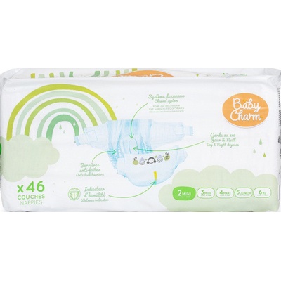 Baby Charm Super Dry Flex Mini 4-8 kg 46 ks