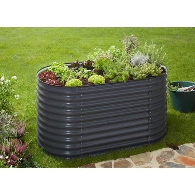 BestBerg Vyvýšený záhon 160 x 80 x 82 cm šedý VZO-XLA