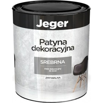Jeger s efektem dekorativní patina, 0,75 l stříbrná
