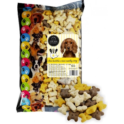 Fine Dog MINI Kostička mix s vôňov vanilky 400 g