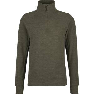 Heber Peak Мъжки поларен пуловер Heber Peak TimberHe. Fleece Half Zip Fleece jumper - Deep Brown Melange - размер 4XL (005-5413-0417)