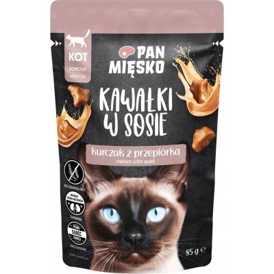Pán Miesko Kúsky v omáčke Kurča s prepeličkou 85 g