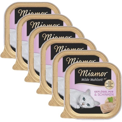 Miamor Milde Mahlzeit птиче месо и шунка 6 x 100 г