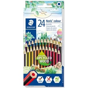 STAEDTLER Комплект цветни моливи, шестоъгълни, STAEDTLER "Noris Colour 185", 24 различни цвята 185 CD24 02 (185 CD24 02)