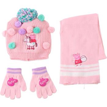 Image 1 of Cerda ДЕТСКА ШАПКА С ТОПЧЕНЦА, ШАЛ И РЪКАВИЦИ peppa pig
