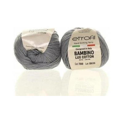 Etrofil Bambino Lux Cotton 70908 šedá partie SB13027