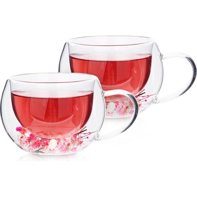 4Home Termo pohár na cappuccino Blossom Hot&Cool 2 x 270 ml