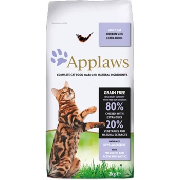 Applaws Adult, Chicken with Extra Duck GRAIN FREE - храна за котки над 1 година с 80% пиле и патица 400 гр 4104