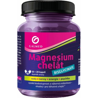 Galmed Magnesium chelát 50+20 kapslí