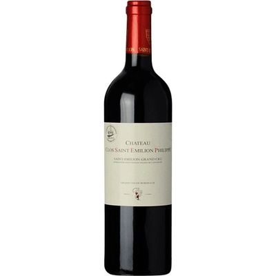 Chateau Clos Saint Emilion Philippe Saint-Emilion Grand Cru červené 2018 14,5% 0,75 l (čistá fľaša)