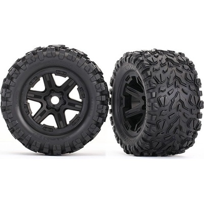 Traxxas kolo 3.8" disk černý pneu Talon EXT pár
