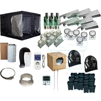 Image 1 of Mammoth Пълен комплект палатка за отглеждане на растения Mammoth Pro 300 x 300 x 200см / 6 x 600W (416)