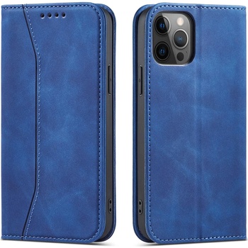 HQWear Кейс с отделение за карти Magnet Fancy Case за iPhone 12 Pro, син (KXG0031395)