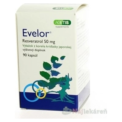 Evelor Resveratrol 50 mg 90 kapsúl