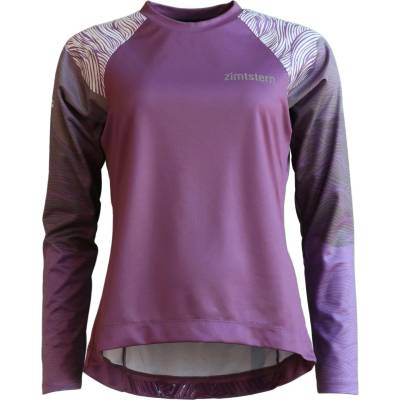 Zimtstern Дамска фланелка с дълъг ръкав за колоездене Zimtstern Women's Braapz Shirt L/S Cycling jersey - Berry (156-2911-0112)