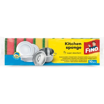 FINO кухненски гъби, Цветни, Kitchen sponge, 10 броя