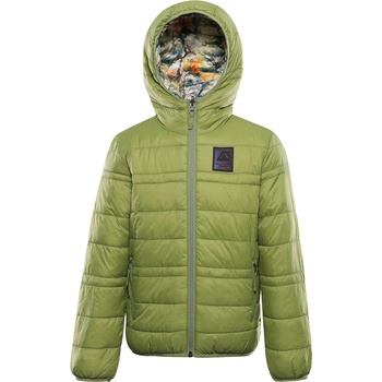 Alpine Pro Детско двулицево термо яке ALPINE PRO DOUWO turtle green вариант pe ALPINE PRO | Zelen | Момчешки | 92-98