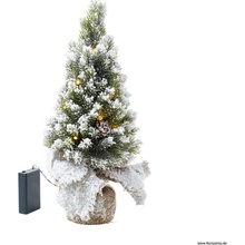 Florissima! Zasnežený stromček s led svetielkami 38cm