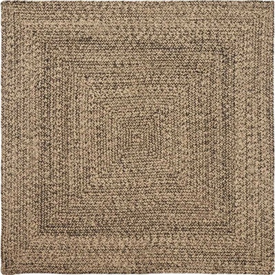 vidaXL Килими за помещение Естествено и черно 160 x 160 cm юта (42010501)