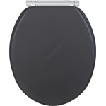 WENKO 25218100-WC тоалетно седало MORRA 35x42 cm антрацит/сребристо (WE0716)