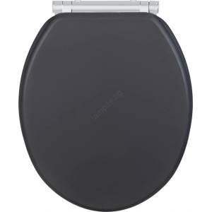WENKO 25218100-WC тоалетно седало MORRA 35x42 cm антрацит/сребристо (WE0716)