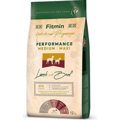 Fitmin Performance Medium & Maxi Lamb & Beef 12 kg