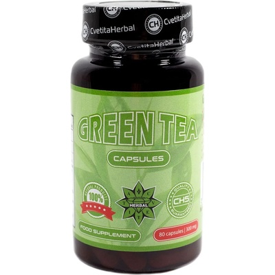 Green Tea, 300 mg, 80 капсули, Cvetita Herbal