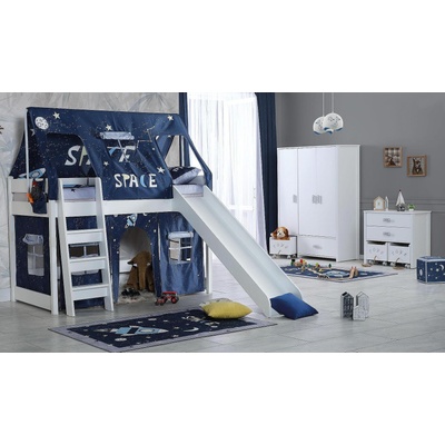 Легло двуетажно My World Space 100 cm