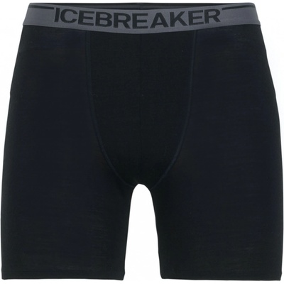 Icebreaker Mens Anatomica Long Boxers čierne