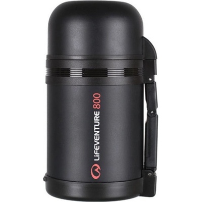 LIFEVENTURE TiV Widemouth Vacuum Flask 0,8 l dark grey