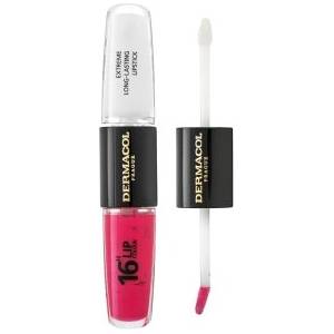Dermacol 16H Lip Colour Extreme Long-Lasting Lipstick дълготране двуфазен цвят и гланц за устни No. 18 8 ml