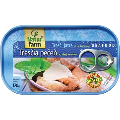 Natur farm Tresčí játra ve vlastním oleji 120 g – Zboží Dáma