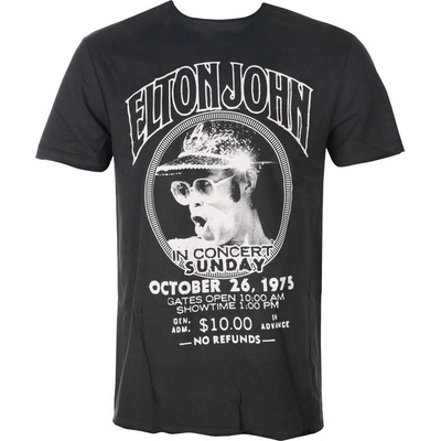 tričko metal AMPLIFIED Elton John LIVE IN CONCERT černá