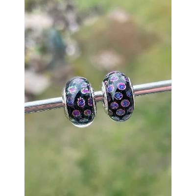 Korálek Kouzelný Drak Růžový - Black Raven Beads
