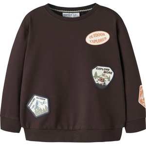 Name it Детска блуза с дълъг ръкав Name it Kid's Mole L/S Sweat Longsleeve - Chocolate Plum - размер 104 (EU) (704-6365-0113)