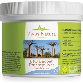 Vivus Natura Bio Плод баобаб на прах - 300 г