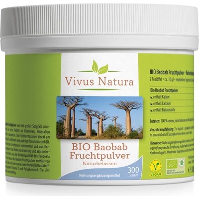 Vivus Natura Bio Плод баобаб на прах - 300 г