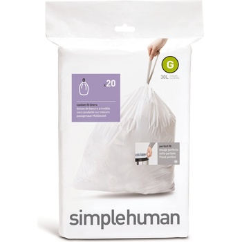 simplehuman Торбички за боклук Simplehuman обадете се G 30 л 20 бр (cw0166)