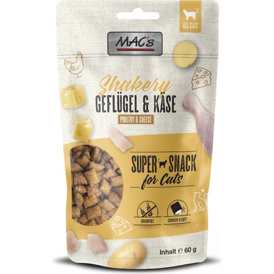 MACs Shakery Snack Anti-Hairball s kuracím a hovädzím 60 g