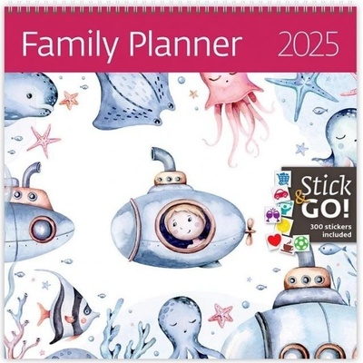Family Planner nástěnný 2025