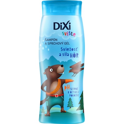 Dixi Sviště šampon a sprchový gel pro kluky svěžest a síla hor 250 ml