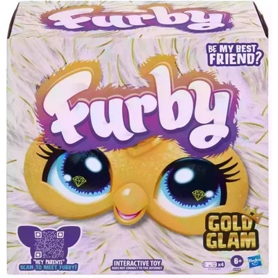 Hasbro Фърби: Интерактивна плюшена играчка, с английски език - Gold Glam (G1938)