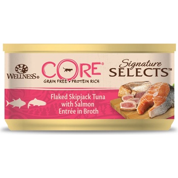 Wellness Core Signature Selects Tuniak s lososom v šťave 79 g