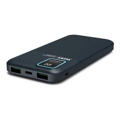 PORT Designs 10000mAh Power Bank с LCD дисплей, черен (907001)