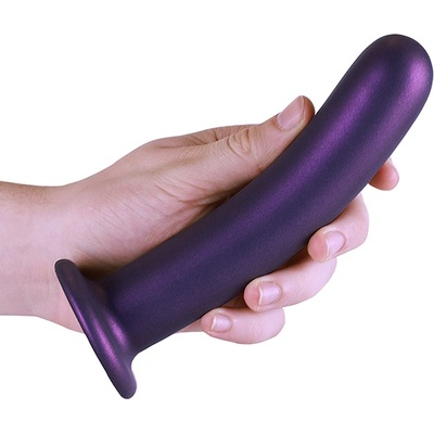 Ouch! Smooth Silicone G-Spot Dildo 7"/17cm Purple