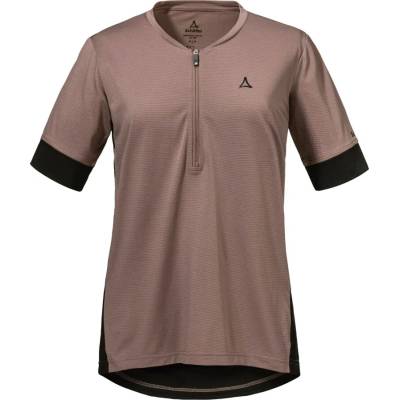 Schöffel Дамска фланелка с къс ръкав за колоездене Schöffel Women's Shirt Style Pinega Cycling jersey - Twilight Mauve - размер 34 (EU) (156-2326-0311)