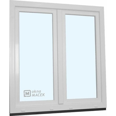 KÖMMERLING Plastové okno - 70 AD, 1200x1500 mm, O+OS klapačka, bílá